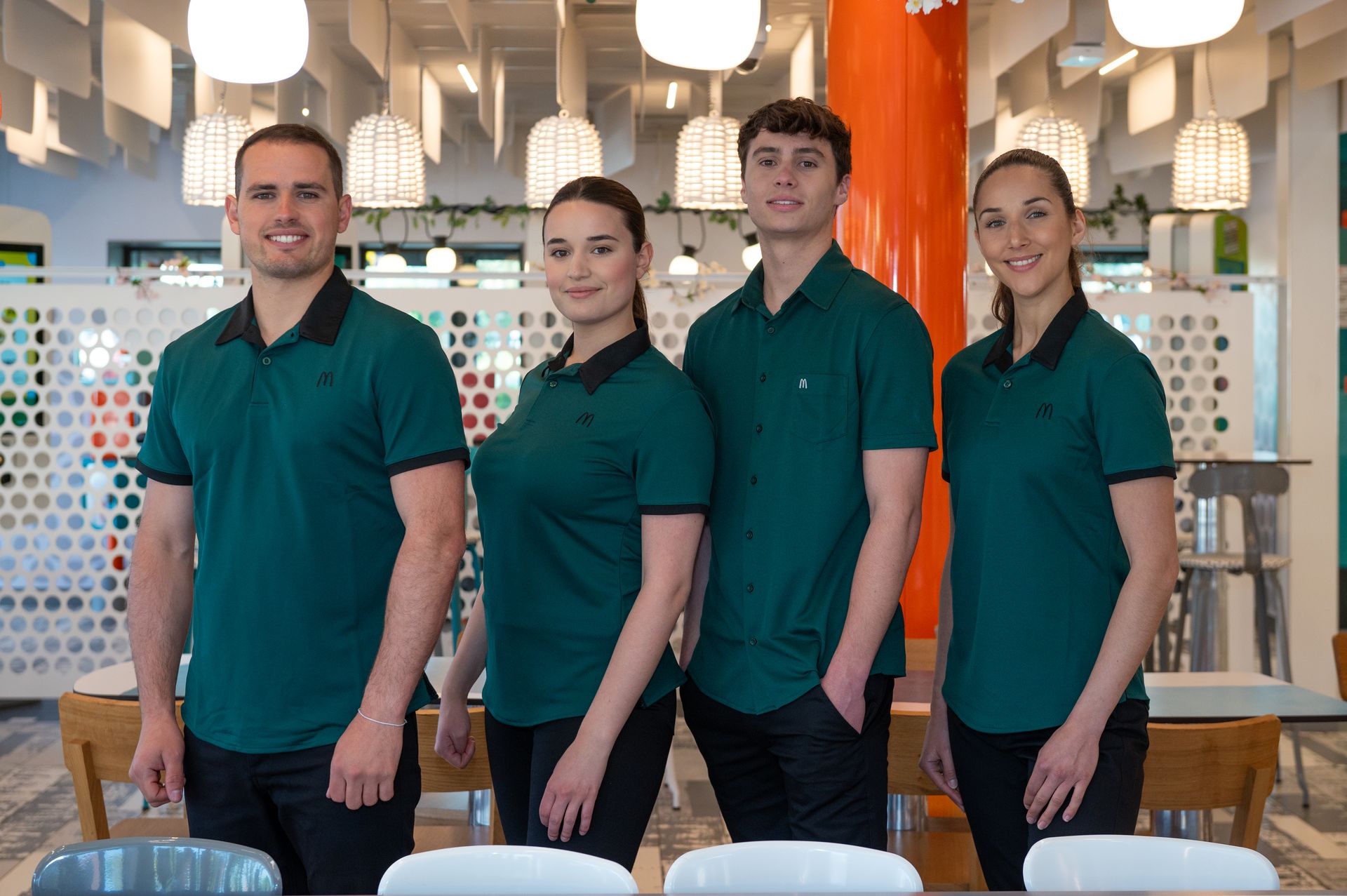 T-shirts et polos ek-Kinox pour restaurants et bureaux mcDonald's