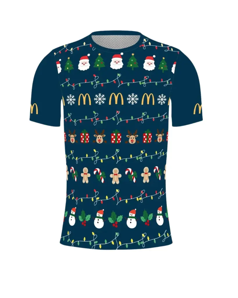 T-SHIRT NOEL BLEU